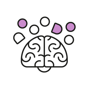 Icon of a brain representing Artificial Intelligence.