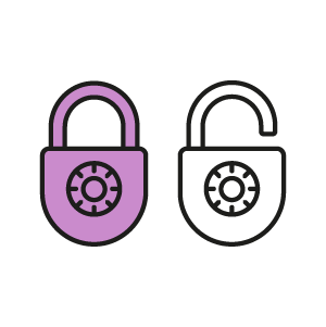 Icon representing security
