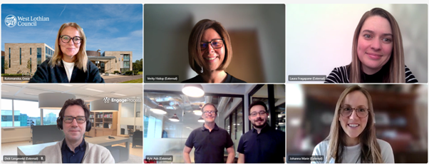 A picture of team members at the Engage Kick Off Session